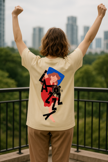 Lazy Girl – Oversized Chill Tee