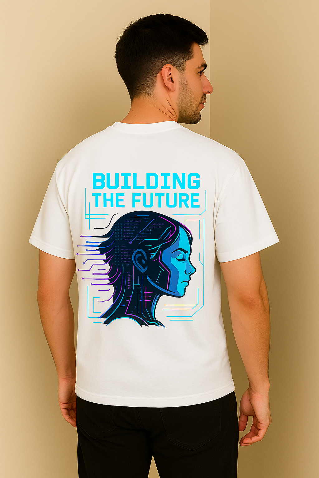 トップス FUTUR for GP Oversized Tee Building the Future – Tech-Core Oversized Tee