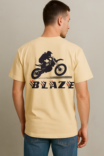 Blaze the Track – Oversized Biker Tee