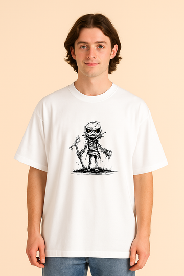 Bhoot Mode – Oversized Creepy Figure Tee