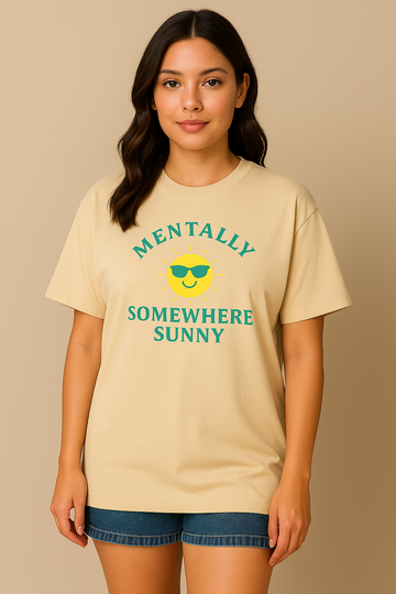 Somewhere Sunny – Oversized Mood Tee 