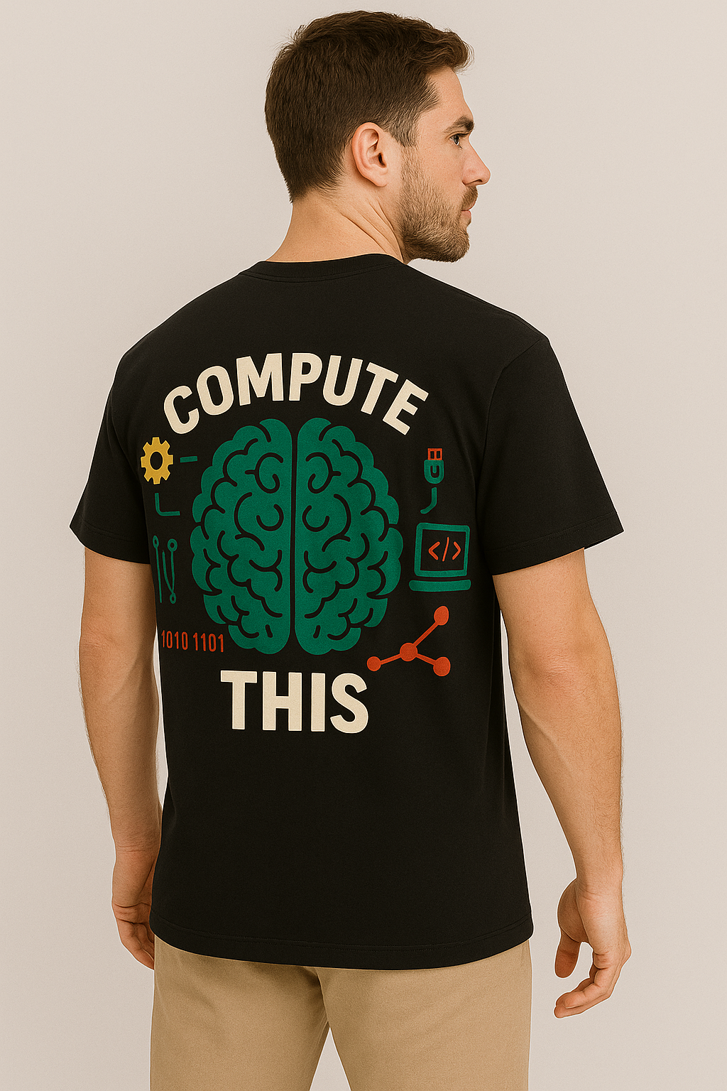 Computer This – Tech Brain Oversized Tee