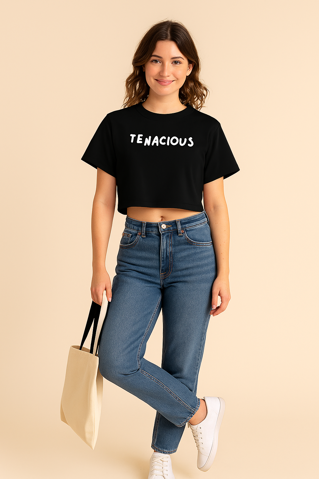 Tenacious – Minimal Statement Crop Top