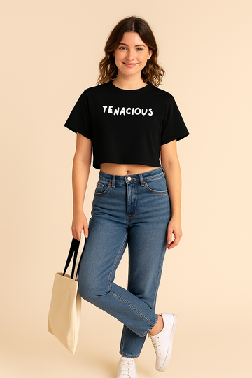 Tenacious – Minimal Statement Crop Top