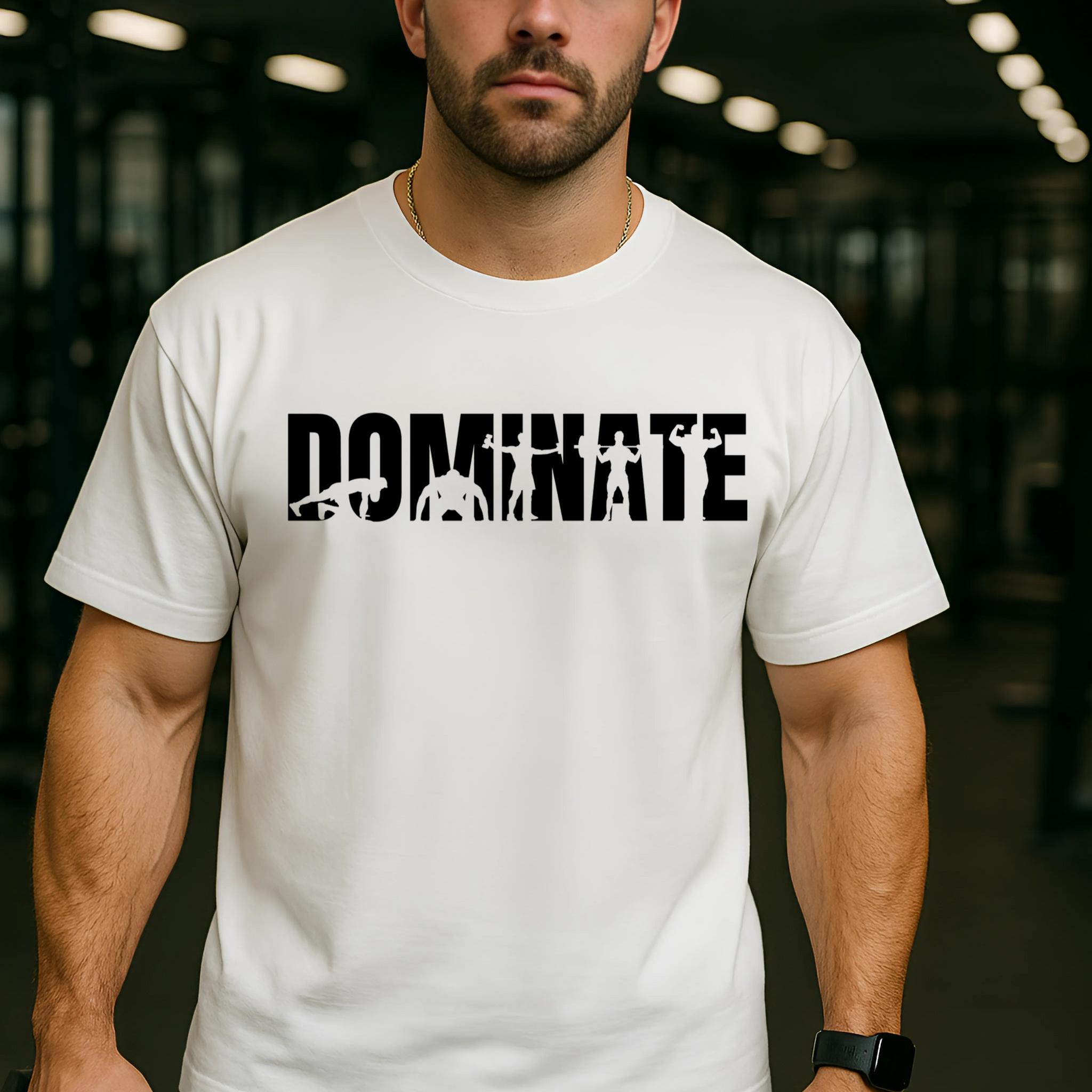 Dominate Oversized Tee  “Train. Hustle. Dominate. Oversized tee for gym rats &amp; street champs.”