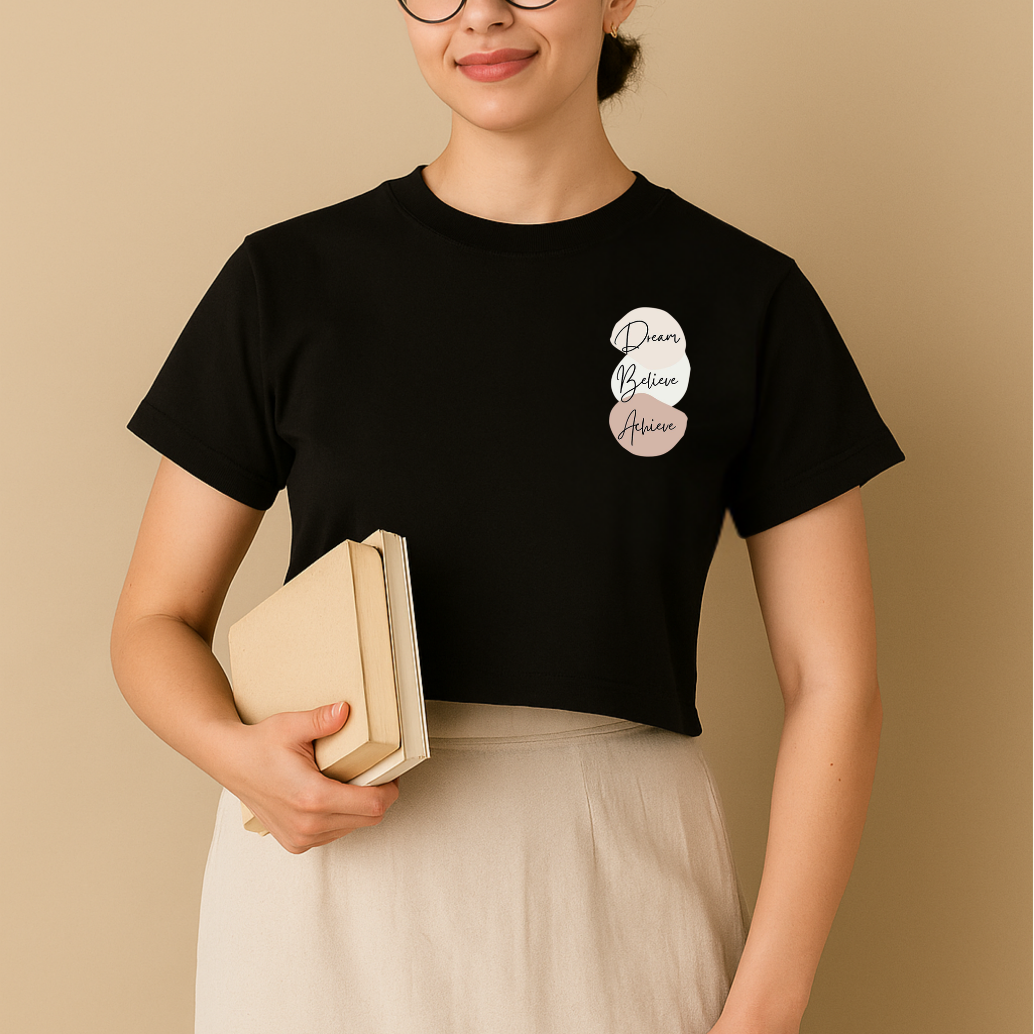 Dream. Believe. Achieve. Crop Top