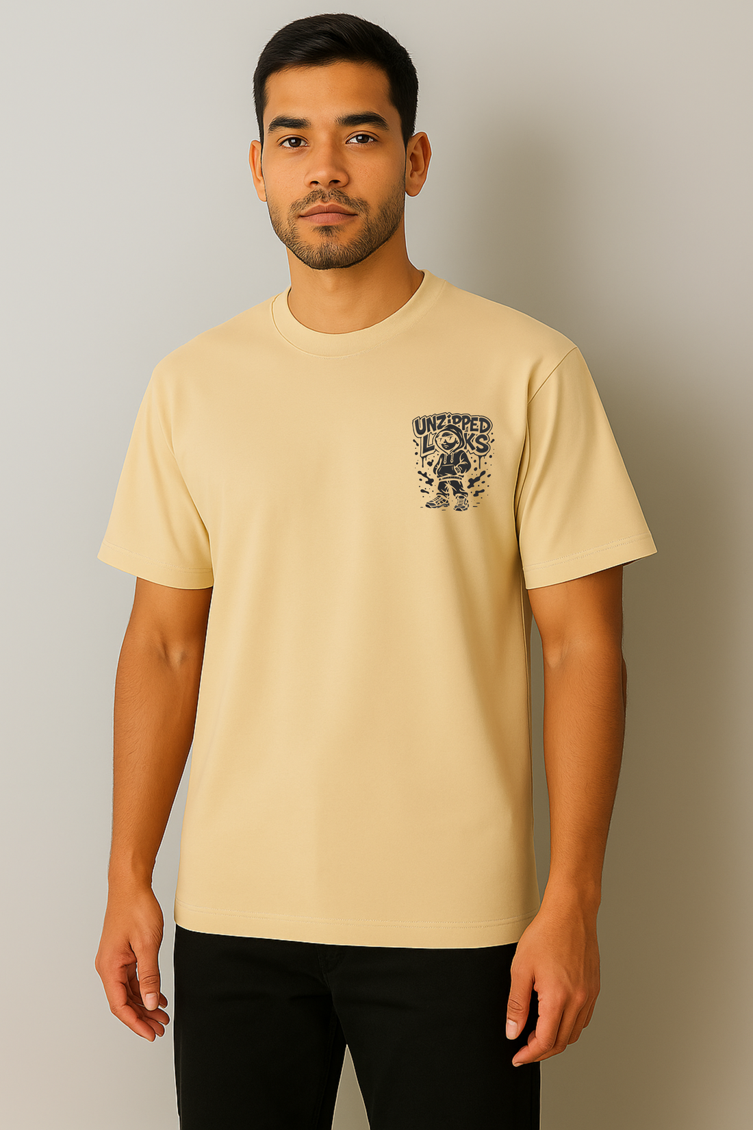 Unzipped Looks – Street Line Art Tee