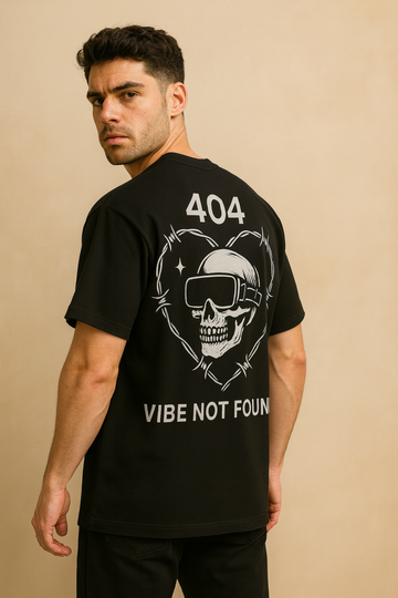 404 Vibe Not Found Oversized Tee  “When the vibe is missing but the style is loaded — oversized &amp; unapologetic.”