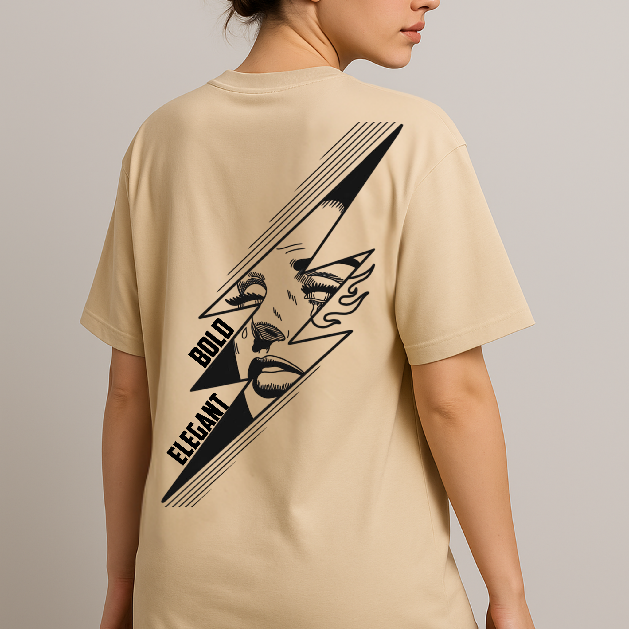 Bold &amp; Elegant – Lightning Oversized Tee