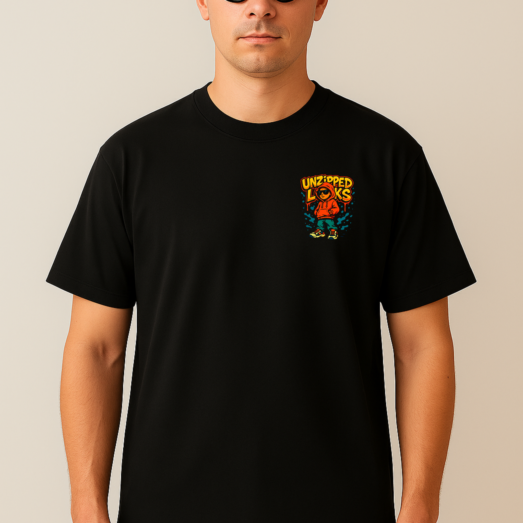 Unzipped Looks – Street Line Art Tee