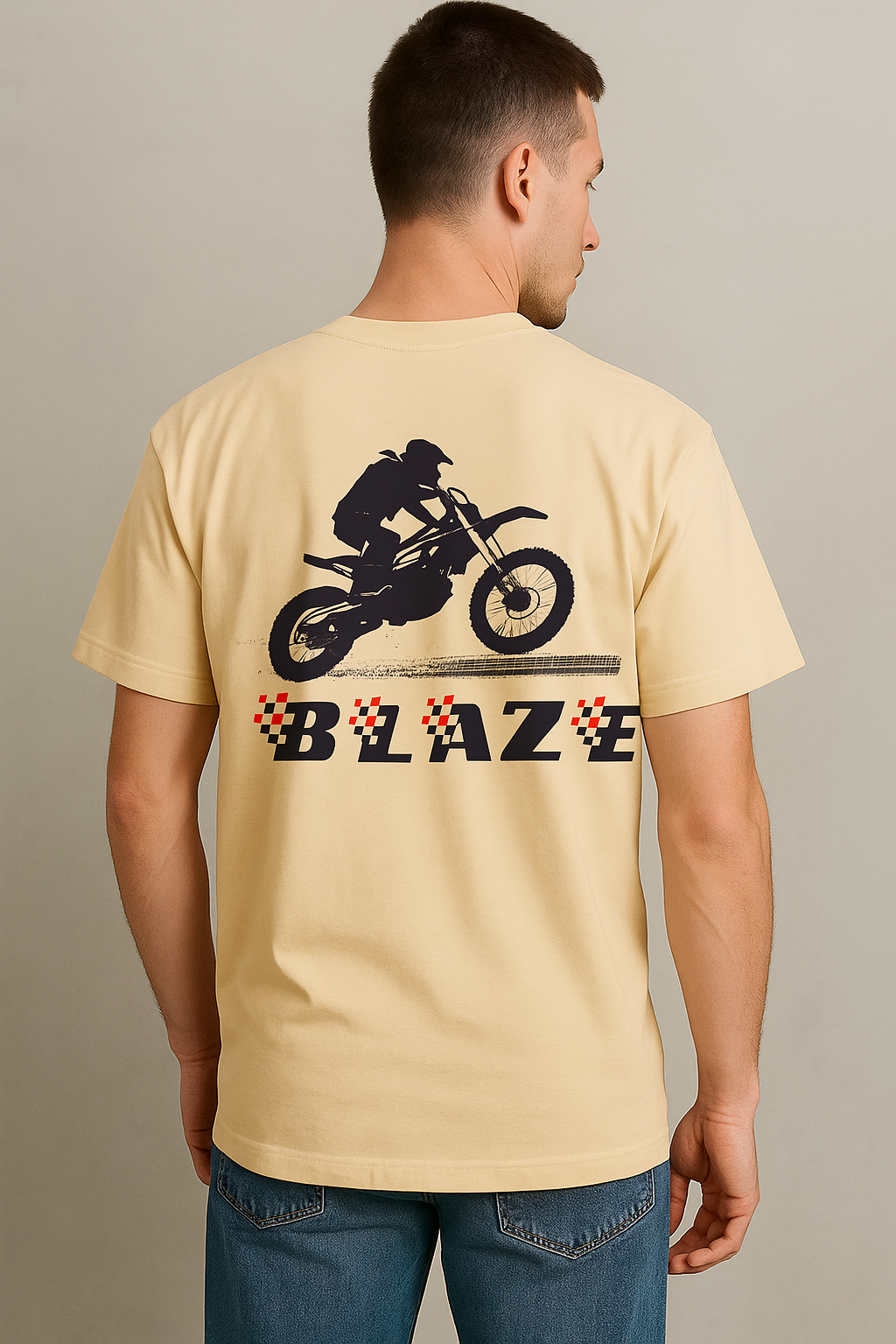 Blaze the Track – Oversized Biker Tee