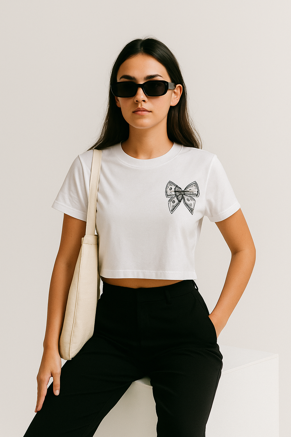 Dollar Bow Crop Top