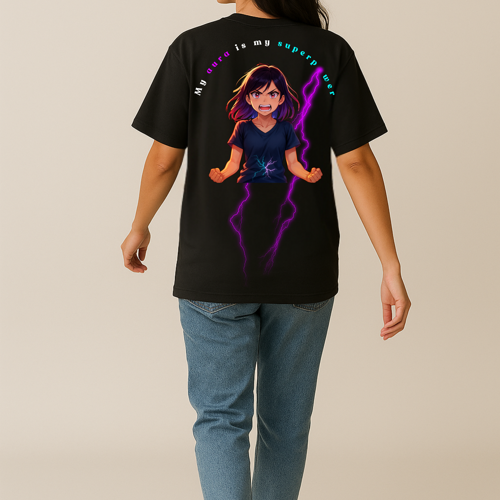 Aura Power – Women’s Oversized Tee
