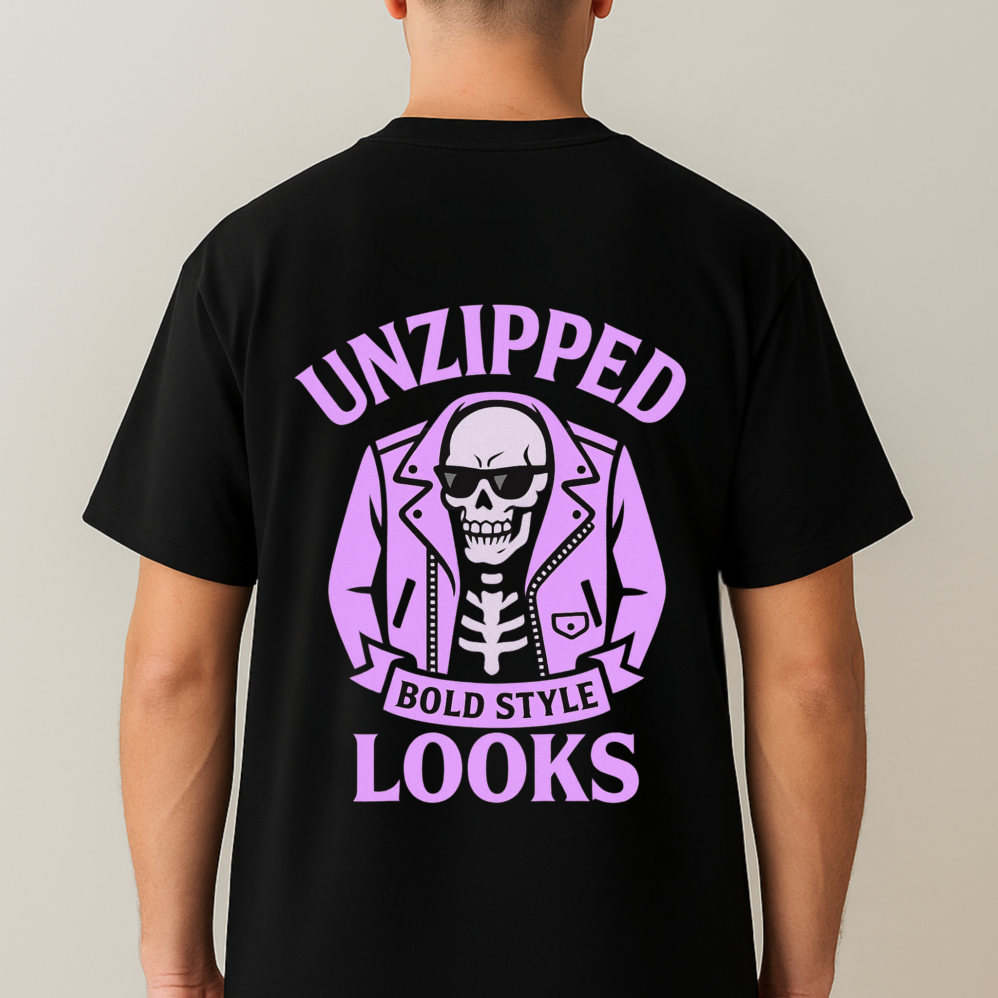Unzipped Looks – Skeleton Swagger T-Shir