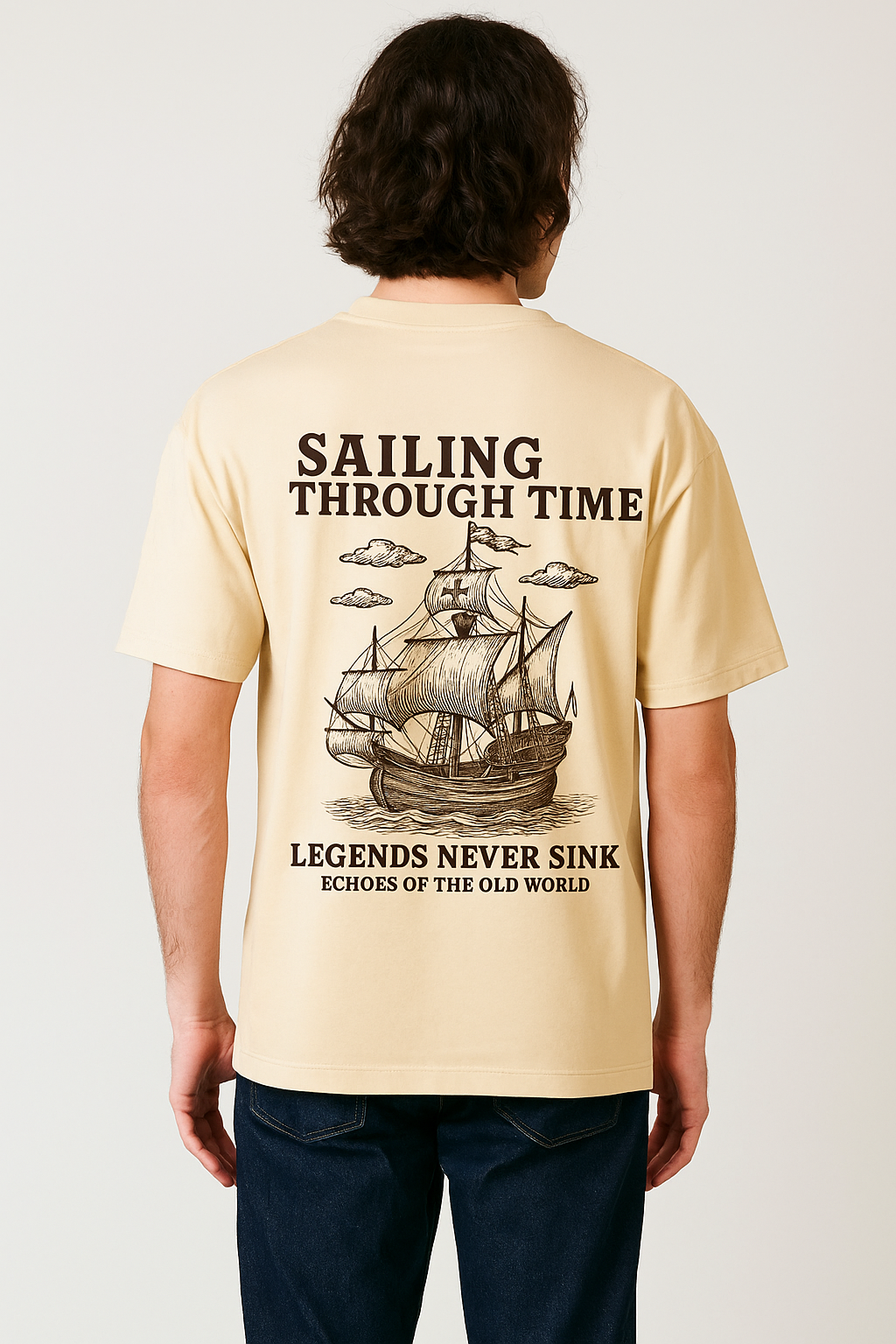 Legends Never Sink – Oversized Nautical Tee
