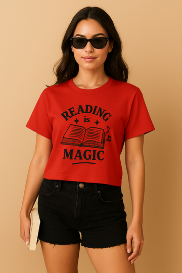 Reading Is Magic – Book Lover Crop Top
