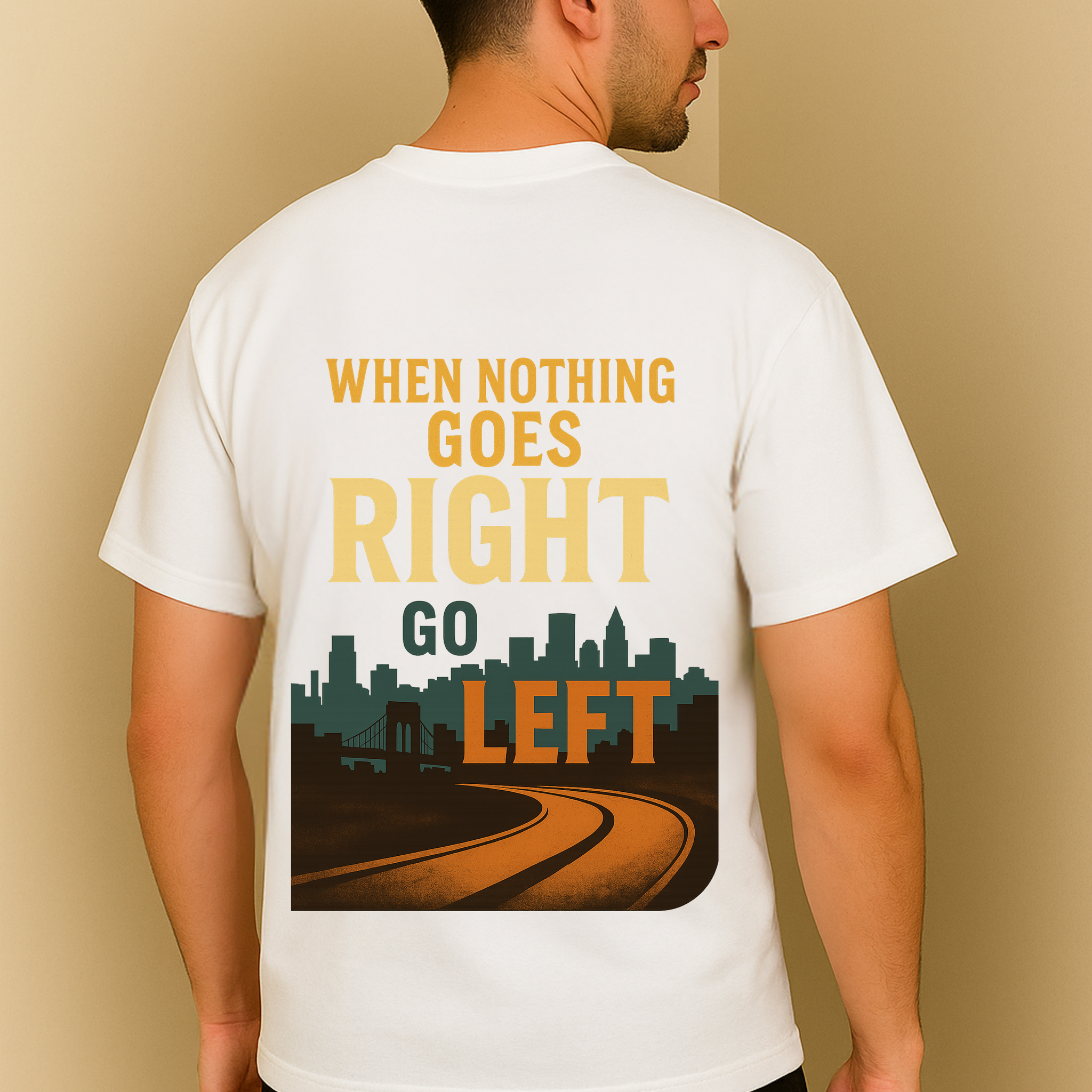 Go Left – Oversized Direction Tee