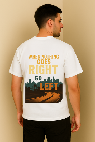 Go Left – Oversized Direction Tee