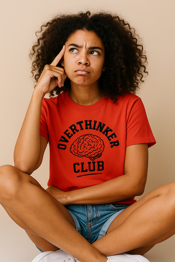 Overthinker Club – Skull Crop Top