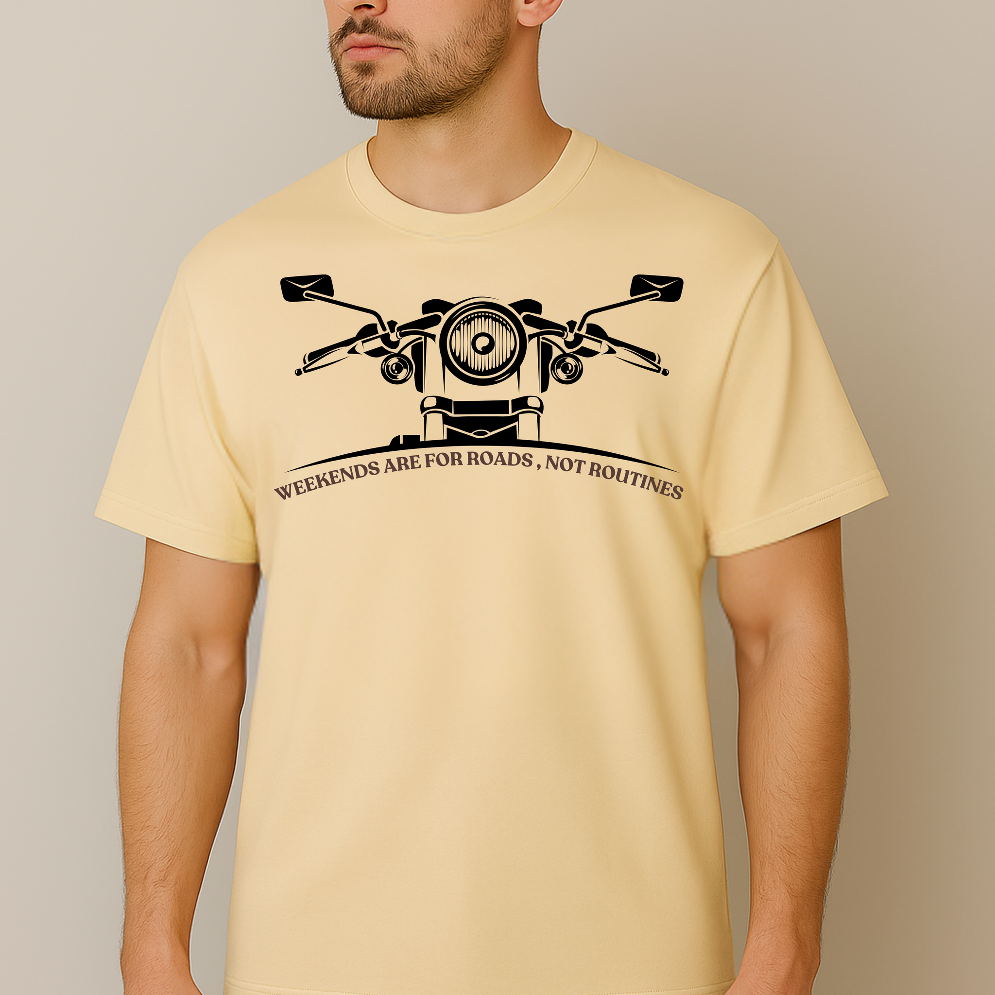 Weekends Are for Roads Oversized Tee – Off White