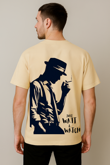 Just Wait And Watch – Back Print Oversized T-Shirt
