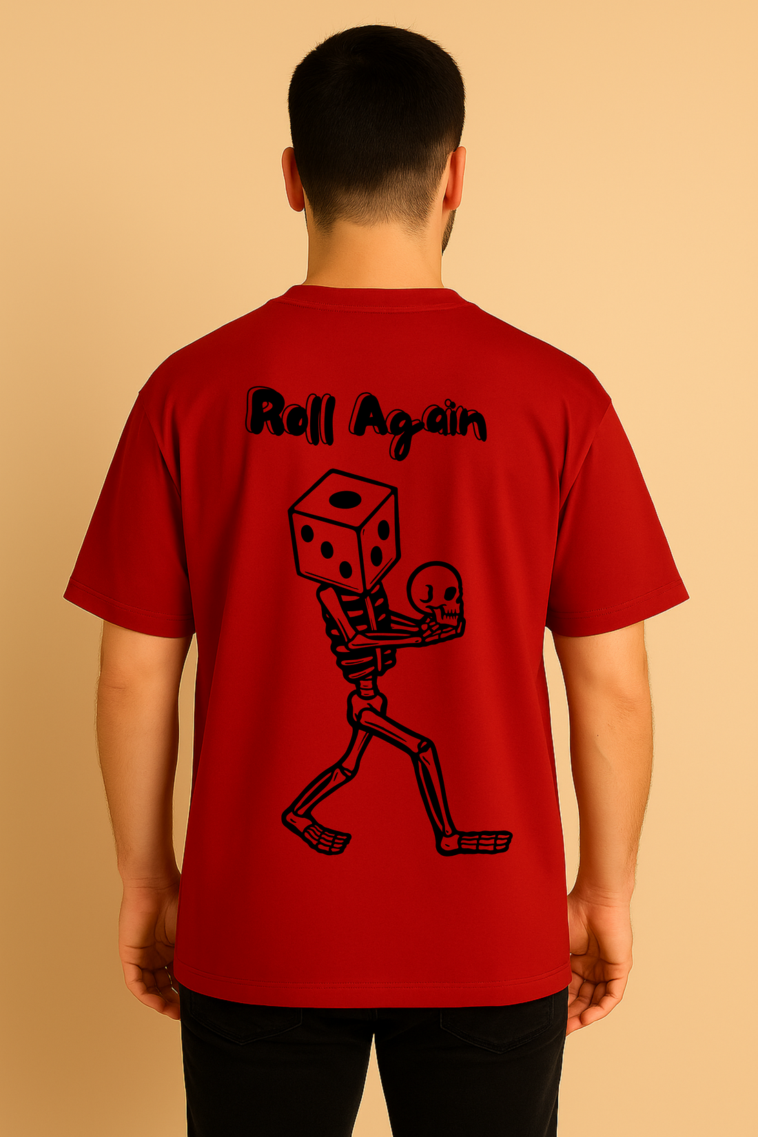 Roll Again – Reset Men Oversized Tee