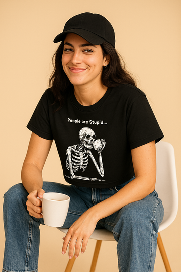 People Are Stupid – Women Crop Top